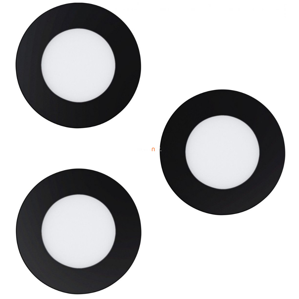 Szabályozható süllyeszthető LED spotlámpa 3x2,8 W, hideg-melegfehér, fekete-fehér színű (Fueva)