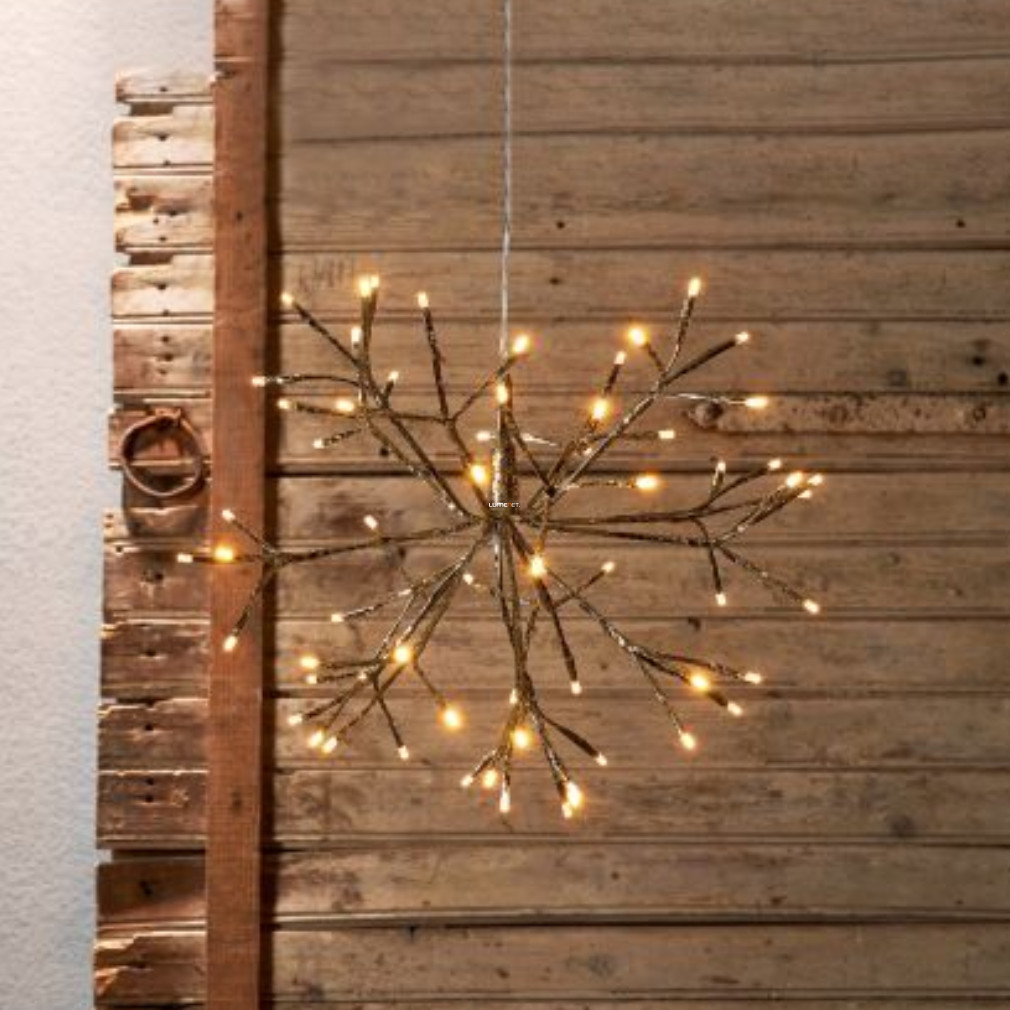 Bontott csomagolású Függeszthető karácsonyi LED dekoráció kültérre, 40 cm (Firework)