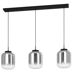   Függesztett lámpa, üvegballon burás - Bulciago Eglo 390104, 3xE27 foglalattal, 220-240 V