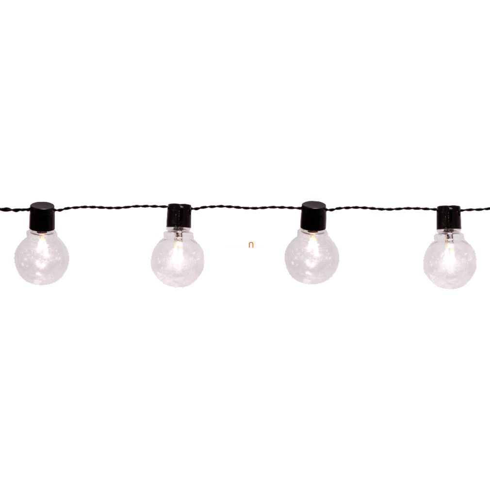 Kültéri LED fényfüzér, 16 LED, 4,5 méteres, átlátszó (Partaj)