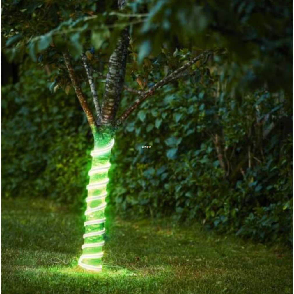 Kültéri neon LED szalag, 5 m, zöld (Flatneonled)
