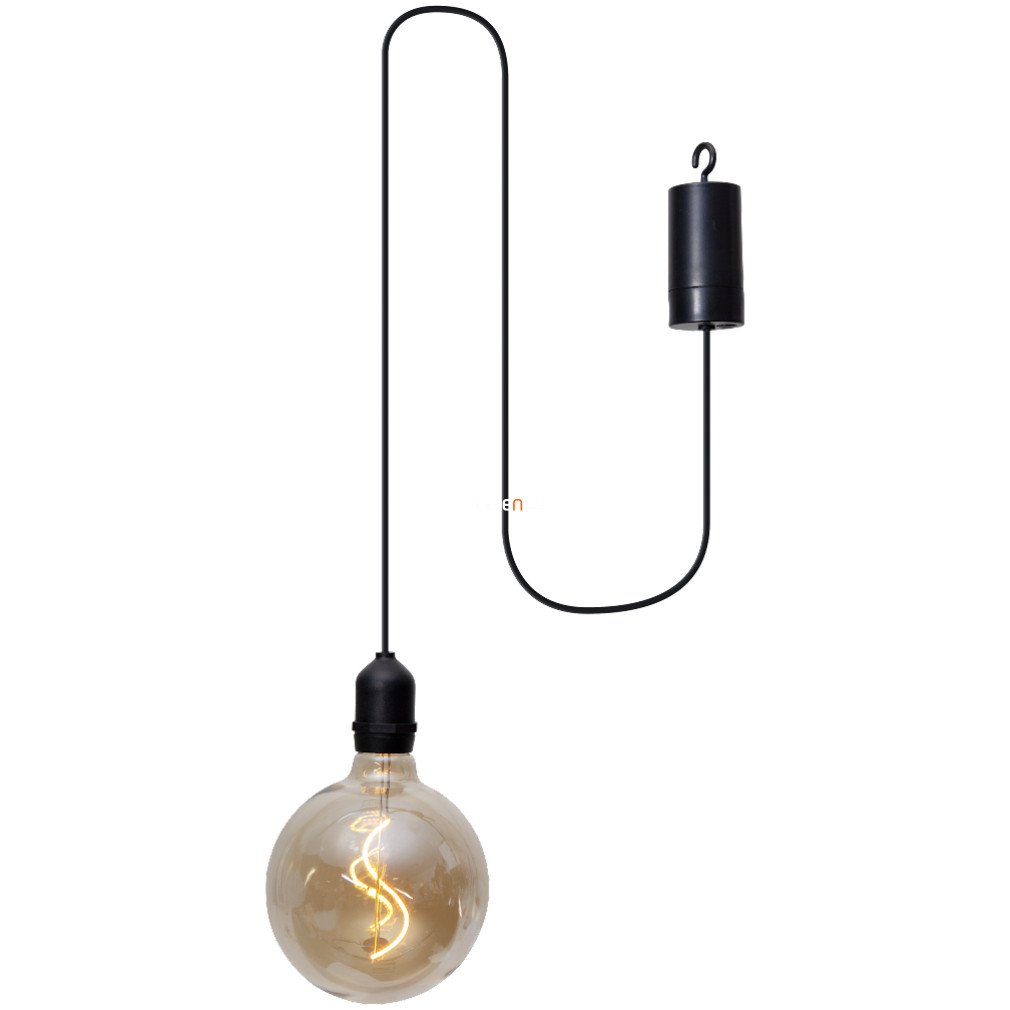 Elemes függeszthető LED dekoráció kültérre, borostyán búrával, melegfehér (Vignanello)