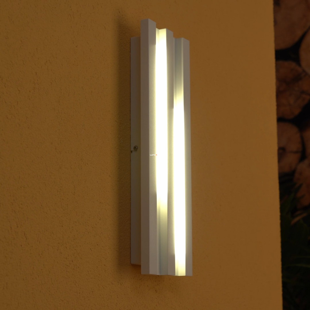 Kültéri fali LED lámpa 2x4,2 W, melegfehér, fehér színű (Fandina)