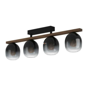   Mennyezeti lámpa négy foglalattal, fekete-szürke - Filago Eglo 900185