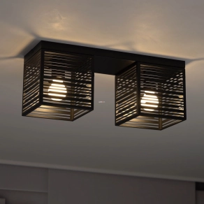   Mennyezeti lámpa két foglalattal, fekete - Piedritas Eglo 900356