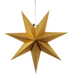 Karácsonyi arany színű csillag dekoráció (Dot)