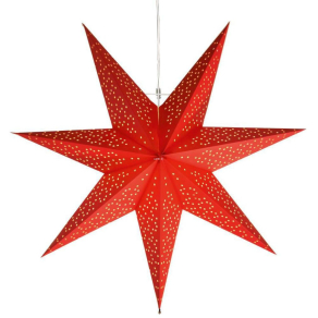 Karácsonyi csillag dekoráció, függeszthető (Dot)