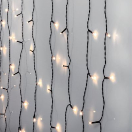   Kültéri LED fényfüzér függöny, 130x130 cm (Crispy ice white)