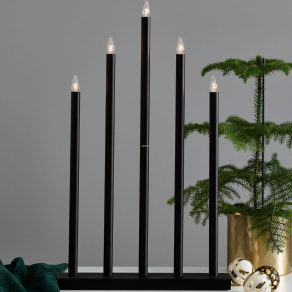   Gyertyatartó modern stílusban 5 foglalattal, 38x64 cm (Holy)