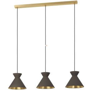   Függesztett lámpa három foglalattal, barna-sárgaréz - Nastasia Eglo 900348