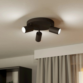   Szabályozható LED spot lámpa 14,7 W, hideg-melegfehér, fekete - Telimbela RGBW Eglo 900336