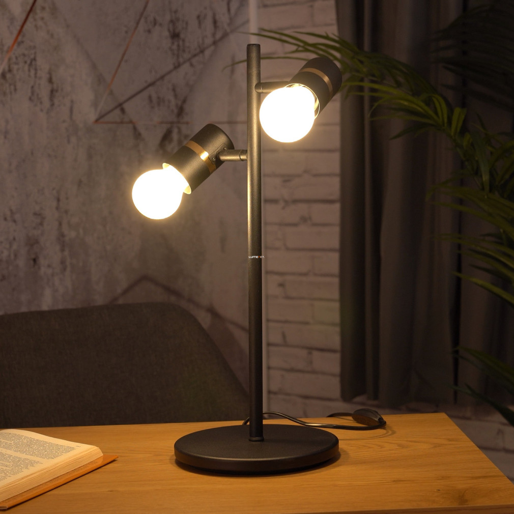 Állítható asztali lámpa két foglalattal (Lurone)