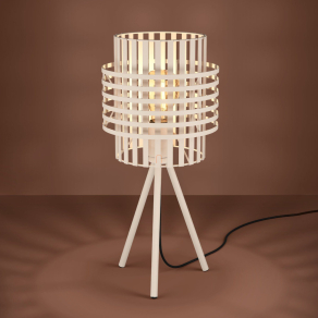   Árnyékvető asztali lámpa fehér színben, tripod, 45,5 cm - Oltamar Eglo 390148, 1xE27 foglalattal, 220-240 V