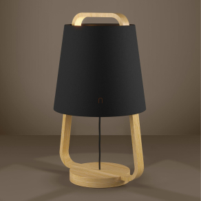   Fa asztali lámpa textil ernyővel, 43,5 cm - Camaloza Eglo 390187, 1xE27 foglalattal, 220-240 V