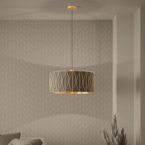   Textil függesztett lámpa dísz vázzal, 57 cm - Corojal Eglo 390206, 1xE27 foglalattal, 220-240 V