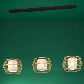   Textil függesztett lámpa boho stílusban - Monterroso Eglo 390234, 3xE27 foglalattal, 220-240 V