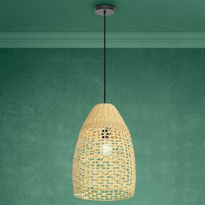   Függesztett lámpa boho stílsuban, 35 cm - Sambucona Eglo 390237, 1xE27 foglalattal, 220-240 V