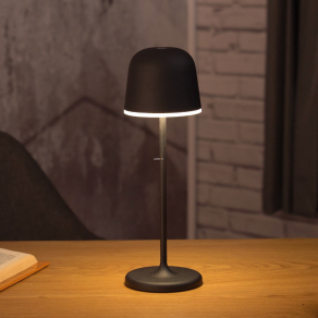   Szabályozható asztali LED lámpa érintőkapcsolóval, 2,2 W, melegfehér, fekete-fehér színű - Mannera Eglo 900457