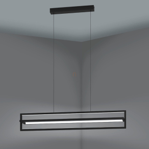   Távirányítóval szabályozható függesztett LED lámpa - Siberia Eglo 900466, 4500 lm, 3000-6500 K, állítható színhőmérséklet, 34 W, 220-240 V