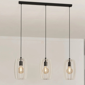   Függesztett lamellás lámpa - Bajazzara Eglo 900503, 3xE27 foglalattal, 220-240 V