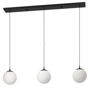   Függesztett lámpa három foglalattal, opál-fekete - Rondo Eglo 900512