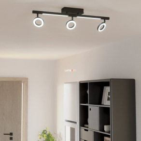   LED spot lámpa 9,6 W, melegfehér, fekete - Cardillio Eglo 900515