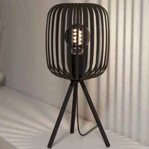   Árnyékvető asztali lámpa fekete színben, tripod, 43,5 cm - Romazzina Eglo 900519, 1xE27 foglalattal, 220-240 V