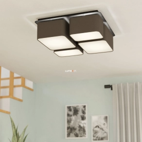   Mennyezeti lámpa négy foglalattal, antracit-barna-fehér színű - Mordazo Eglo 900524