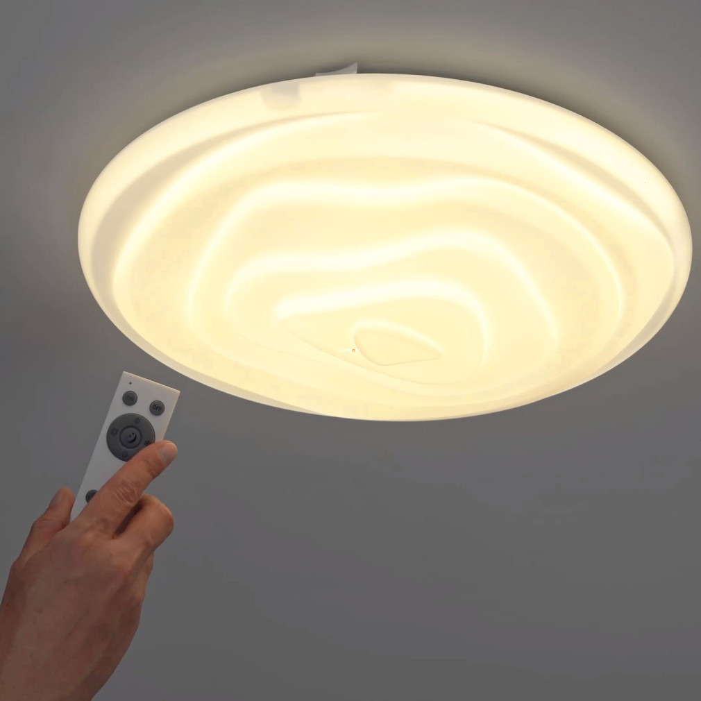Távirányítós mennyezeti LED lámpa 11,6 W, hideg-melegfehér, fehér színű (Battistona)