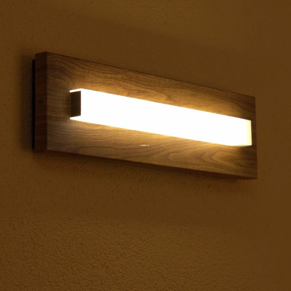 Kültéri fali LED lámpa, fa hatású (Bitetto)