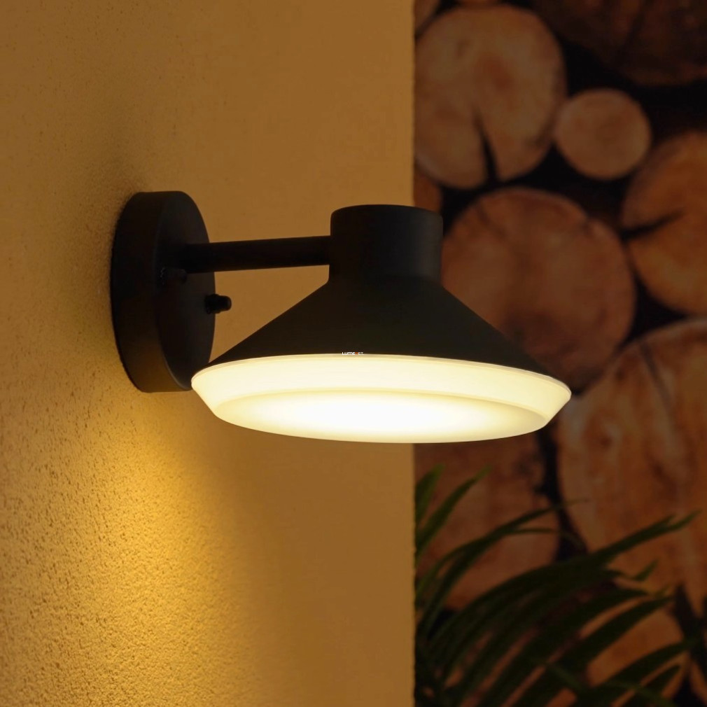 Kültéri fali lámpa, fekete-fehér színű (Ninnarella)