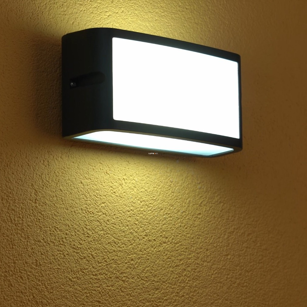 Kültéri fali LED lámpa antracit színben, csíkos (Camarda)