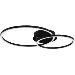   Okos mennyezeti LED lámpa minimál stílusban, fekete - Mottafollone Eglo 75758