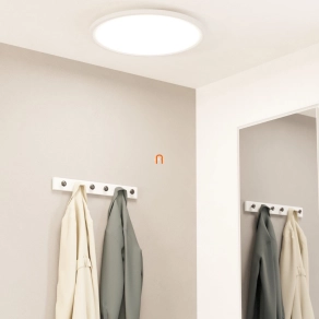   Bontott csomagolású Okos LED mennyezeti lámpa fehér színben, hidegfehér-melegfehér, 60 cm (Sarsina-Z)