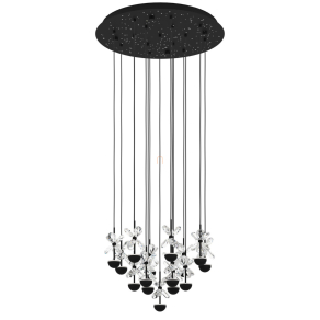   Függesztett LED lámpa kristály virág díszekkel - Pianopoli 2 Eglo 390277, 3600 lm, 3000 K, 15x1,8 W, 220-240 V