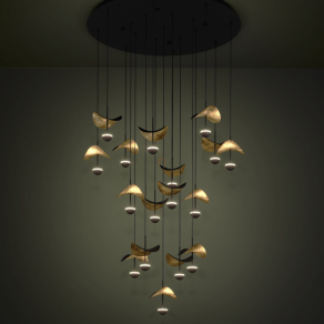   Függesztett LED lámpa, 78 cm - Dracera Eglo 390341, 4760 lm, 3000 K, 17x2,3 W, 220-240 V