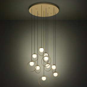   Függesztett LED lámpa, 58 cm - Portocolom Eglo 390345, 3500 lm, 3000 K, 10x3 W, 220-240 V