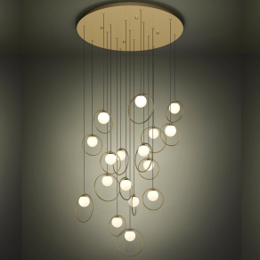   Függesztett LED lámpa, 78 cm - Portocolom Eglo 390346, 5950 lm, 3000 K, 17x3 W, 220-240 V