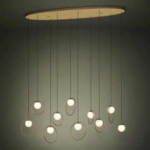   Függesztett LED lámpa - Portocolom Eglo 390347, 3500 lm, 3000 K, 10x3 W, 220-240 V