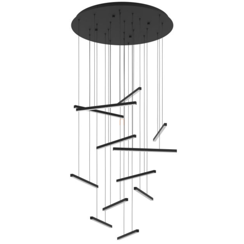 Függesztett LED lámpa, 78 cm - Lindoza Eglo 390351, 12000 lm, 3000 K, 12x8,4 W, 220-240 V