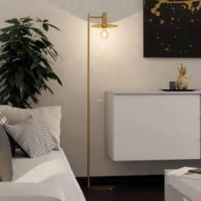   Állólámpa sárgaréz színben, 156 cm - Escandell Eglo 900735, 1xE27 foglalattal