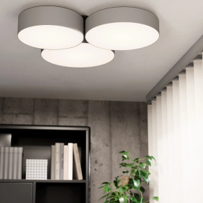   Okos LED mennyezeti lámpa szürke színben - Barbano-Z-RGBW Eglo 900855