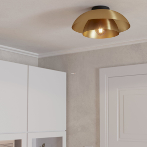   Dupla búrás mennyezeti lámpa arany színben - Cenciara Eglo 900848