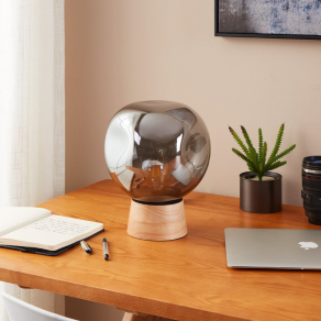   Asztali üveggömb lámpa, 27 cm - Magacela Eglo 390321, 1xE27 foglalattal, 220-240 V