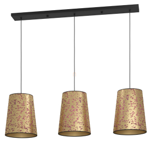   Függesztett lámpa, arany-pink színben - Castuera Eglo 390293, 3xE27 foglalattal, 220-240 V