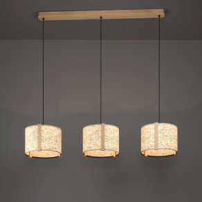   Textil függesztett lámpa - Hontongas Eglo 390324, 3xE27 foglalattal, 220-240 V