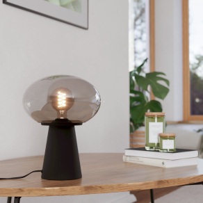   Üveg asztali lámpa talapzattal, 32 cm - Madonnina Eglo 900946, 1xE27 foglalattal