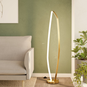   Design LED állólámpa, 129 cm arany színben - Vallerosa Eglo 900919, 3000 K, 3400 lm, 25,2 W