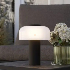   Kültéri szabályozható asztali LED lámpa , 20 cm, érintőkapcsolós - Ponente Eglo 900984, 250 lm, 2400-4000K, állítható színhőmérséklet és fényerősség, 2,25 W, 5 V, IP44