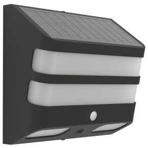   Kültéri napelemes fali LED lámpa mozgásérzékelővel - Stiappa Eglo 901084, 800 lm, 4000 K, 6,5 W, 3,7 V, IP44